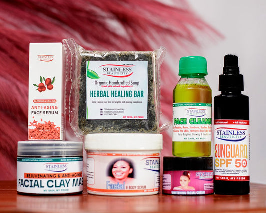 Healing Face Kit – Targets pimples, acne, sunburn, oily skin, rashes & dark spots.