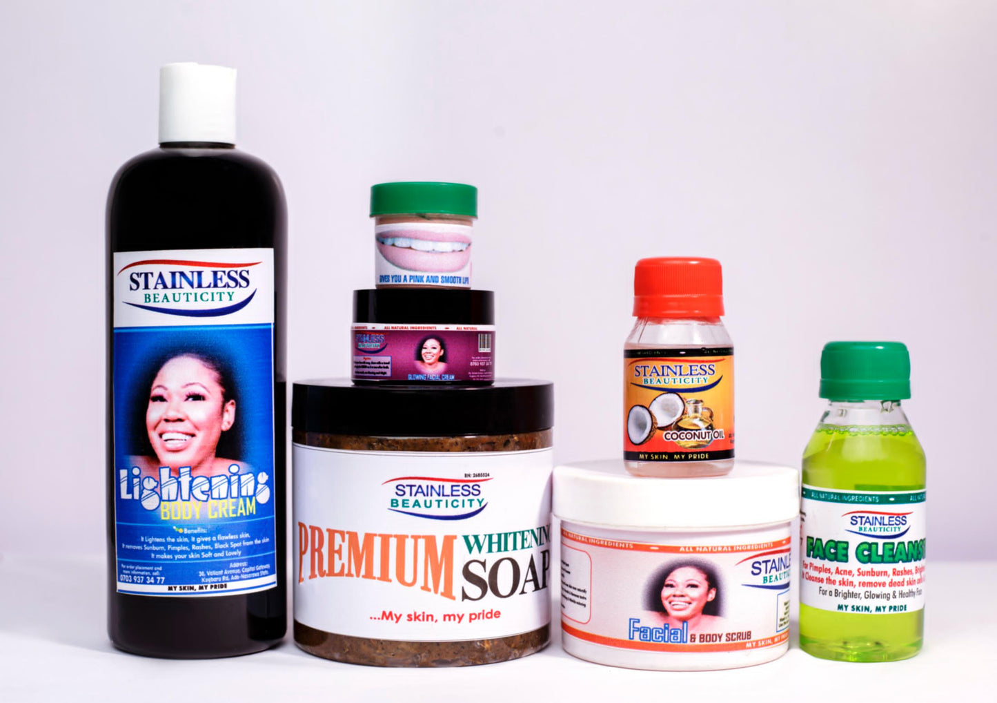 Lightening kit and premium whitening soap