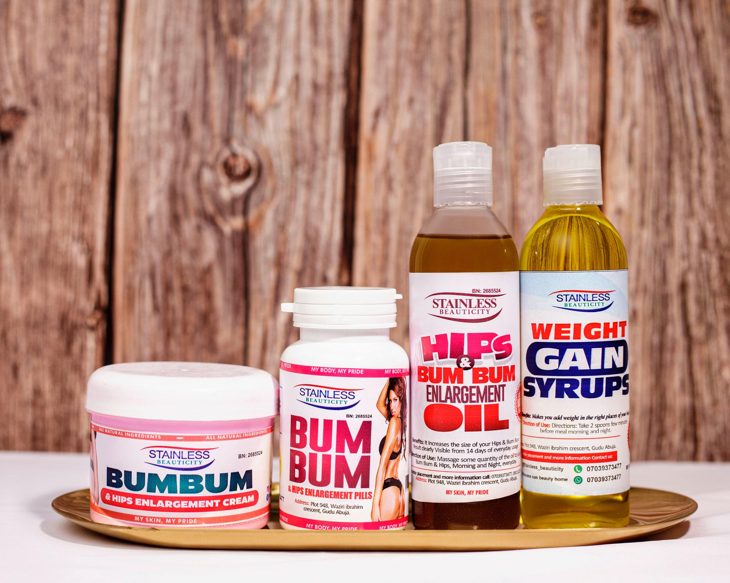 Hips & Bumbum Enlargement Kit (you can buy 1 from the kit)